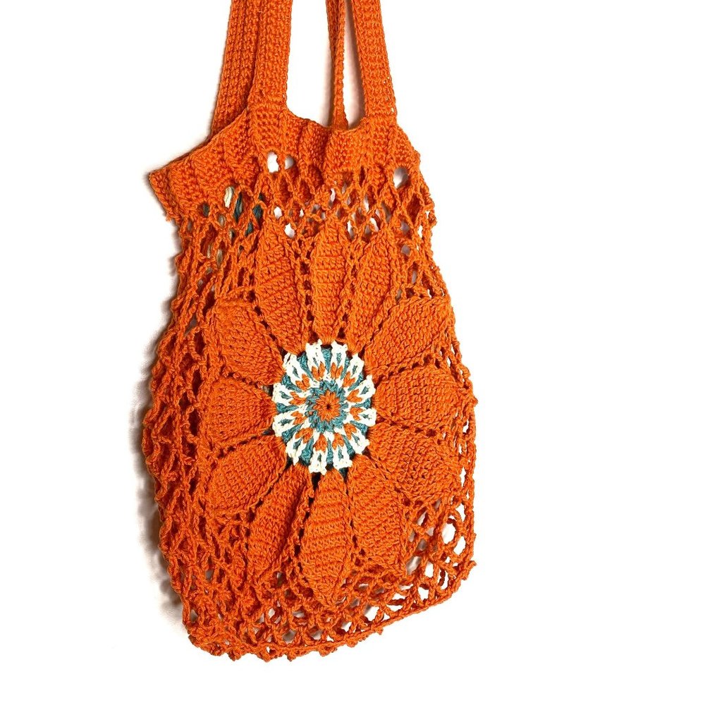 Heartstrings Flower Crochet Bag View 3